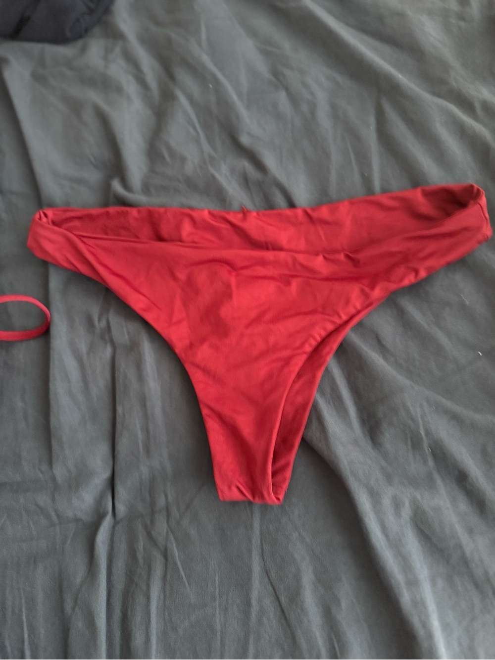 Women’s Red Bikini Bottom - Classic Swim Brief
